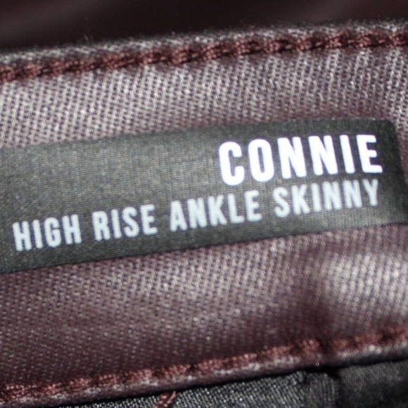Kut from the Kloth Connie High Rise Coated Ankle Skinny Jeans, 12, Plum-Like New - Picture 6 of 8